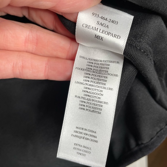 Rails | Saga Plush Sherpa Pullover in Cream Leopard Mix XS - Picture 6 of 10